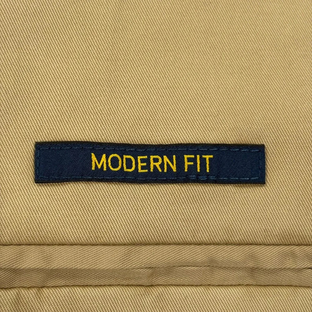 Polo Ralph Lauren Modern Fit Stretch Blazer Mens 44R Tan Beige Cotton Chino NEW